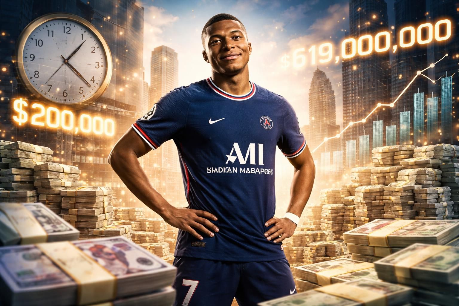 découvrez le salaire quotidien de mbappé et analysez les chiffres impressionnants qui révèlent la valeur colossale du footballeur talentueux.